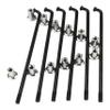 HIKOO DAILY Bicycle Spokes for Electric Bicycles, E-Bikes and Tricycles, 12G, 2.5 mm, Steel, 72–305 mm, with Copper Caps, 28 Pieces, Black (195 mm) view 3