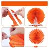 WENH Orange-Pink Paper Flower Fans and Daisy Banner view 4