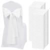 REWOMC Satin Chair Sashes, White, 17.8 x 274.3 cm, 120 Pack view 1