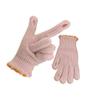 HIKOO DAILY Touchscreen Fingerless Winter Gloves, Knitted, Fleece-Lined, Pink, One Size view 1