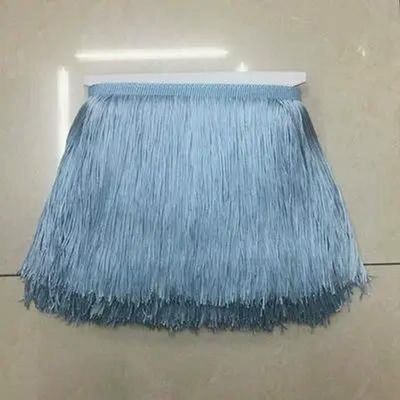 Jhdwu 10 m Fringe Lace Tassel Trim, 15 cm/20 cm/30 cm Long, Polyester Trim for Latin Dance Skirts, Curtains and Clothing