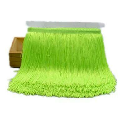 Jhdwu 10 m Polyester Fringe Lace Tassel Trim, 15/20/30 cm Long, for Latin Dance Skirts, Curtains and Clothing