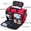 Wheeled First Aid Bag, Large-Capacity Waterproof Emergency Trauma Bag for EMTs, EMS & Paramedics, Portable Outdoor Medical Trolley with Compartments, Blue view 2