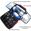 Wheeled First Aid Bag, Large-Capacity Waterproof Emergency Trauma Bag for EMTs, EMS & Paramedics, Portable Outdoor Medical Trolley with Compartments, Blue view 3