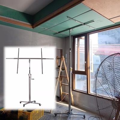 Drywall Lift for Ceiling Installation, DIY and Commercial Construction, Lockable Panel Lift