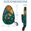 VAPOKF Table Tennis Paddle Case, Floral Design with Green Background view 4
