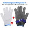 Cut-Resistant Chainmail Glove with Adjustable Wrist Strap view 3