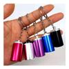 Portable Windproof Ashtray with Lid and Keychain, Black view 2