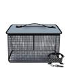 QAUUCP Multifunctional Folding Fishing Net Basket, Metal Net 40 cm view 1