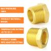 GASHER 10-Piece Brass Reducing Hex Bushing, 3/8" BSP Male x 1/4" BSP Female view 3