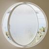 Round Aluminum Alloy Window with 5 mm Tempered Glass, 360° Rotating, White, 2.45 cm/17.7 in view 1