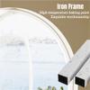 Round Aluminum Alloy Window with 5 mm Tempered Glass, 360° Rotating, White, 2.45 cm/17.7 in view 3