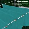 Retractable Wave Shade Sail 0.6 x 3 m, Adjustable Roll-Up Sun Shade, Turquoise view 3