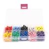 Kueohse 1,000 Map Push Pins with Round Plastic Heads and Steel Points, 10 Colors (100 Each) view 1