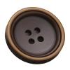 Four-Hole Resin-Pattern Buttons for Coats and Jackets, Color 11, 28 mm, 10 pcs. view 1