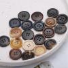 Four-Hole Resin-Pattern Buttons for Coats and Jackets, Color 11, 28 mm, 10 pcs. view 2