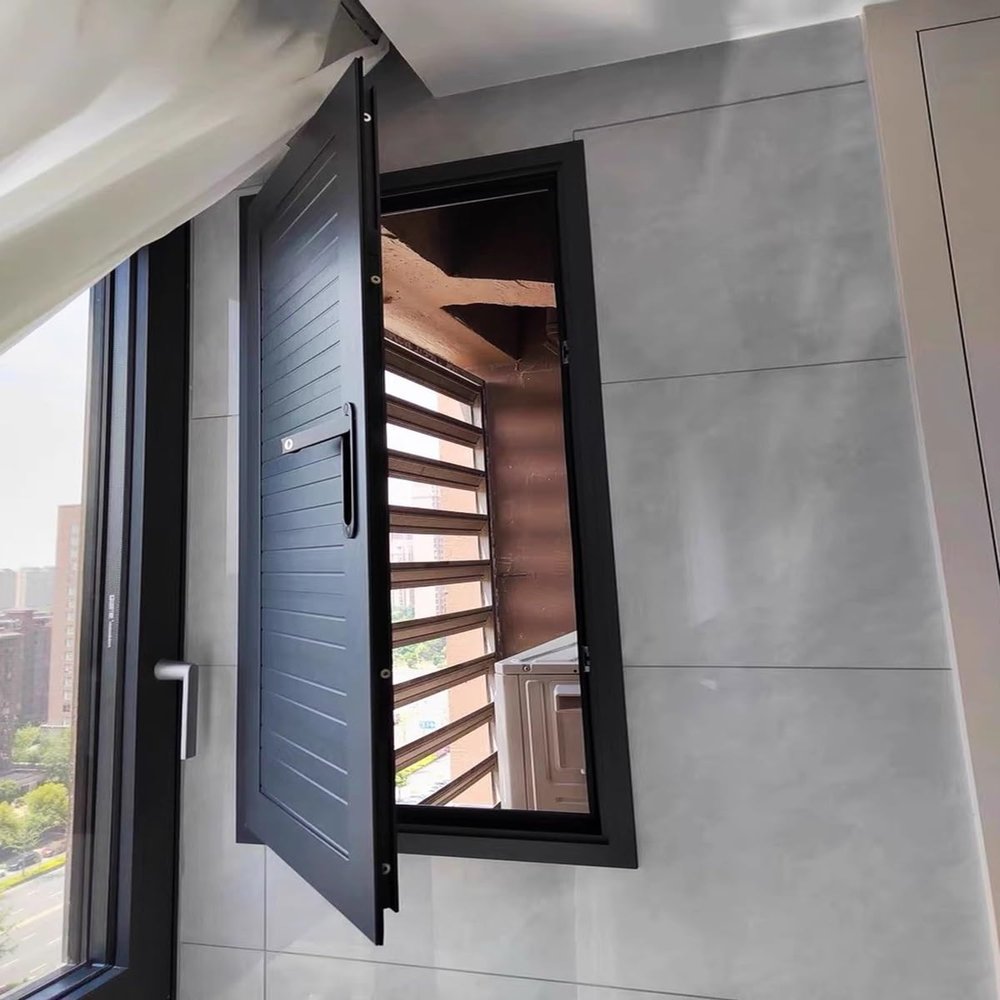Drywall Inspection Hatch, Powder-Coated Aluminum, Black