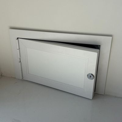 Innovz White Aluminum Wall Access Panel, 30x50 to 70x75 cm, for Concealing Cables and Pipes, 45x70 cm
