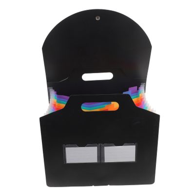 HOODANCOS Plastic Accordion File Folder, Portable Document Organizer for Tax Documents, Contracts, Invoices and Bank Statements