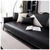YUEZHONG Waterproof PU Faux Leather Sofa Cover for Loveseat or L-Shaped Sofa, Black, 70 x 240 cm / 27.5 x 94.5 in view 1