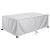 ZUROJ Outdoor Table Cover 230 x 130 x 100 cm, Waterproof and Windproof, 420D Oxford Fabric, Silver view 1