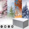 ZUROJ Outdoor Table Cover 230 x 130 x 100 cm, Waterproof and Windproof, 420D Oxford Fabric, Silver view 2