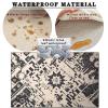 Living Room Rug 160 x 230 cm, Washable Short-Pile Rug with Non-Slip Backing, Gray view 2
