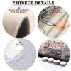 Living Room Rug 160 x 230 cm, Washable Short-Pile Rug with Non-Slip Backing, Gray view 4