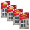 Command Small Metallic Hooks, Removable, Matte Black, 4-Pack view 1