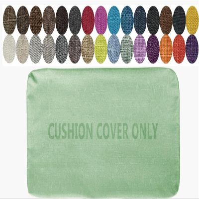 5 cm Thick Linen Bench Cushion Cover, Light Green, 130 x 35 x 5 cm