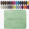 5 cm Thick Linen Bench Cushion Cover, Light Green, 130 x 35 x 5 cm view 1