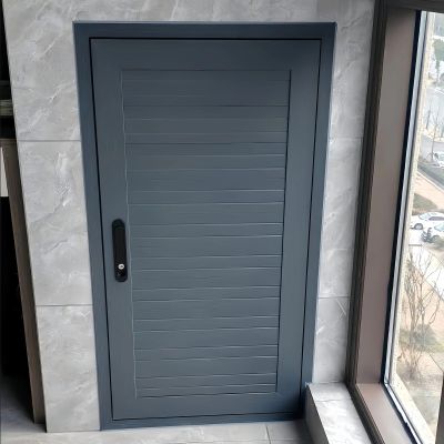 Aluminum Access Panel with Lock and Handle, Gray, 700 × 800 mm