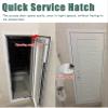 Aluminum Access Panel with Lock and Handle, Gray, 700 × 800 mm view 2