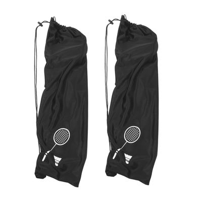 TOYANDONA 2-Piece Multifunctional Badminton Bag Set, Black Racket Bags