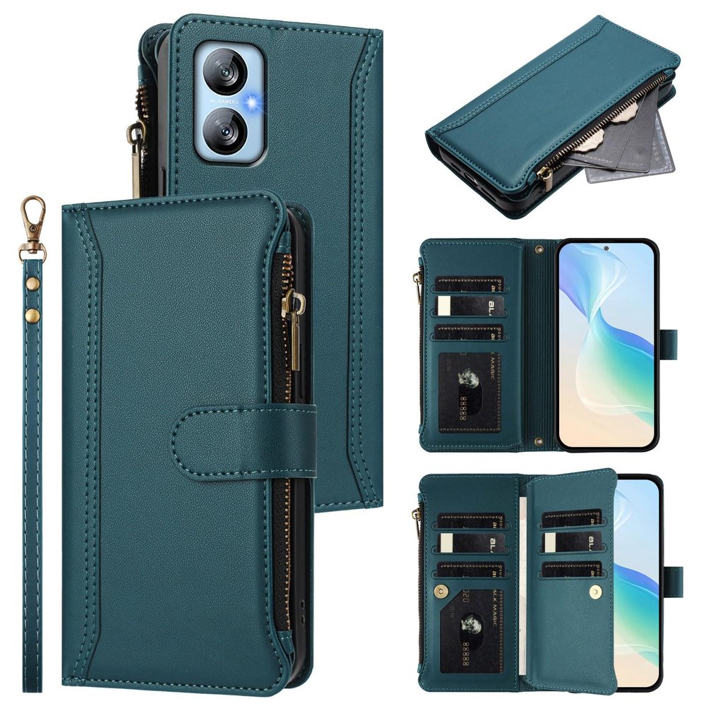 Jiajihua Wallet Case for Blackview A52 4G/A52 Pro 4G, Green