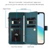 Jiajihua Wallet Case for Blackview A52 4G/A52 Pro 4G, Green view 4