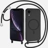 TQmchun Magnetic Phone Necklace Case for iPhone XR, MagSafe Compatible, Black view 1