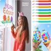 Sirxlevcy 48-Piece Sun Catcher Painting Set for Kids, Stained Glass Window Art Set view 2