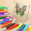 Sirxlevcy 48-Piece Sun Catcher Painting Set for Kids, Stained Glass Window Art Set view 4