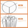 Stainless Steel Skewer Holder, 1 Set, Vertical Design, Silver view 3
