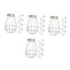 IMIKEYA 4 Sets Burn-Protection Mesh Cage Lamp Shades, Ceiling Light Guards, Explosion-Proof Metal Iron Lamp Protectors, 5 Pieces × 4 view 1