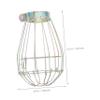 IMIKEYA 4 Sets Burn-Protection Mesh Cage Lamp Shades, Ceiling Light Guards, Explosion-Proof Metal Iron Lamp Protectors, 5 Pieces × 4 view 2