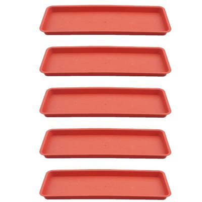 SUIOPPYUW 5-Pack ABS Plant Saucers for Pots