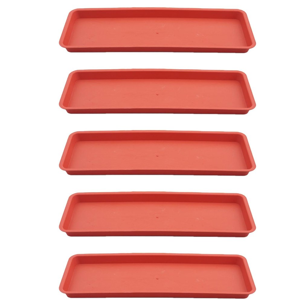 SUIOPPYUW 5-Pack ABS Plant Saucers for Pots