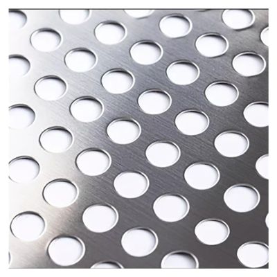 CSSQCSSUANB Perforated Metal Sheet, 304 Stainless Steel Perforated Plate, Decorative 8 mm Hole Diameter (39 x 100 cm) (37 x 400 cm)