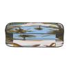 Pencil Case with Beach Palm Trees and Boats, Large Capacity, Zippered view 3