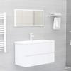 LVHUIDEH Wall-Mounted Bathroom Vanity Cabinet with 1 Drawer, 80 x 38.5 x 45 cm view 3