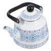 BESTonZON Blue Enamel and Stainless Steel Tea Kettle, 1.7 L view 1