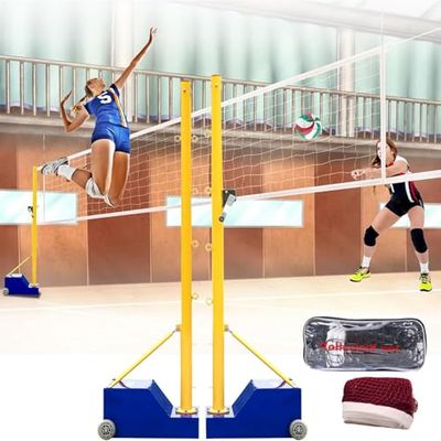 Adjustable Badminton and Volleyball Net Set for Indoor and Outdoor Sports