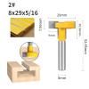 1/4PC 8mm Shank 29mm Bevel Slotting Router Bit for Wood (8 x 29 x 7.96) view 2